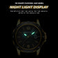 Waterproof Luminous Quartz Watch for Outdoor - Full Gold-Black-Gold Nail