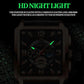 Vintage Square Multifunctional Luminous Quartz Watch for Men - Gold and Black