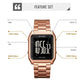 Large Screen Men Multi-function Watch with Steel Belt and Luminous Display