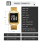Large Screen Men Multi-function Watch with Steel Belt and Luminous Display