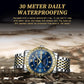 Diamond Dual-calendar Luminous Quartz Watch - B2202 - Full-Gold-Gold