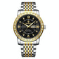 Diamond Dual-calendar Luminous Quartz Watch - B2202 - Full-Gold-Gold