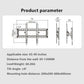 Adjustable Tv Wall Mount Bracket for 65-90 Inch Tvs