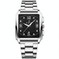 Waterproof Men Quartz Watch - Rectangular Outdoor Design - Full Gold-Gold