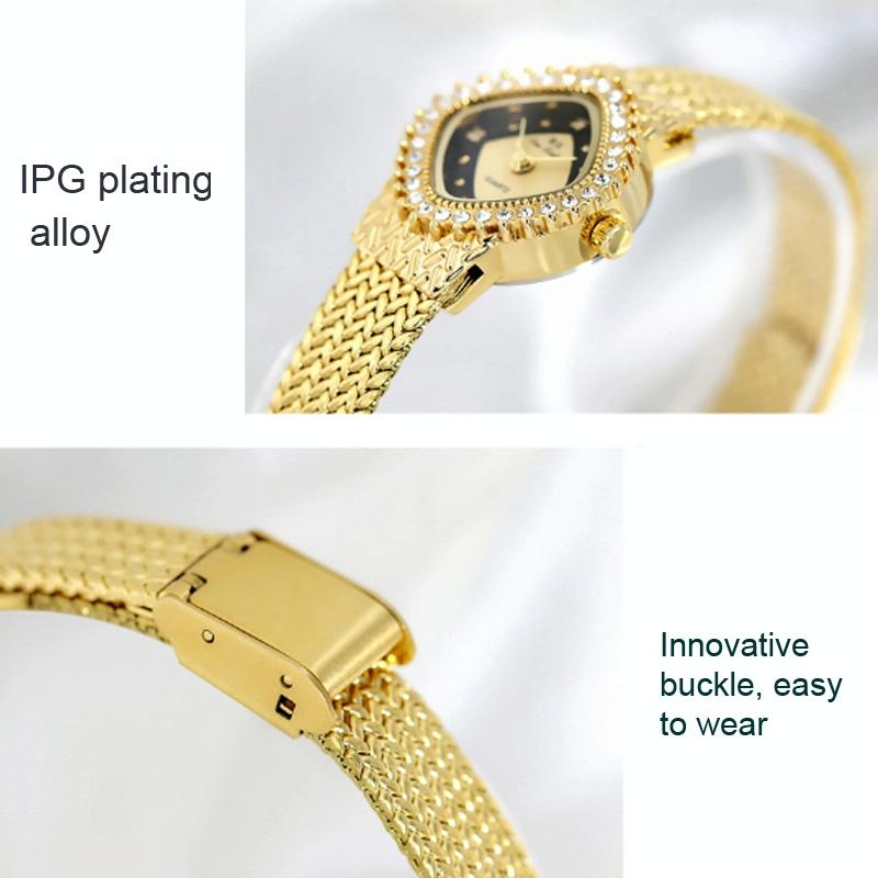 Simple Wheat Ear Chain Women Watch - Elegant and Chic - Gold