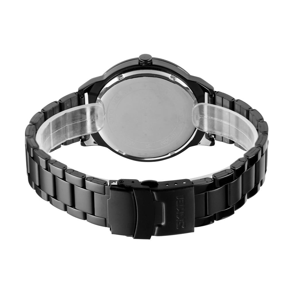 Stylish Waterproof Gold Quartz Watch for Men - Gold