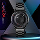 Stylish Waterproof Gold Quartz Watch for Men - Gold