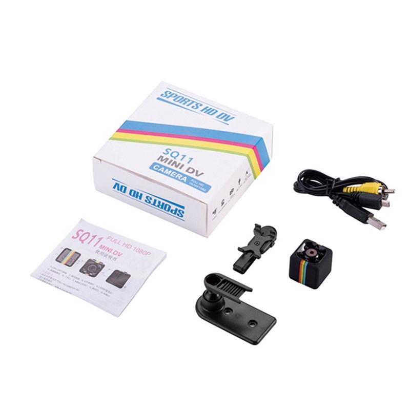 Hd 960P Mini Dv Sport Camera With Night Vision & Tf Card - Black