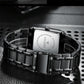 Waterproof Square Men Watch with Calendar - 50m - Full Gold Gold Surface