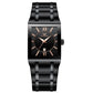 Waterproof Square Men Watch with Calendar - 50m - Full Gold Gold Surface