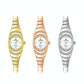 Oval Chain Watch with Diamonds for Women - Gold