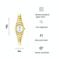 Oval Chain Watch with Diamonds for Women - Gold