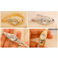 Oval Chain Watch with Diamonds for Women - Gold