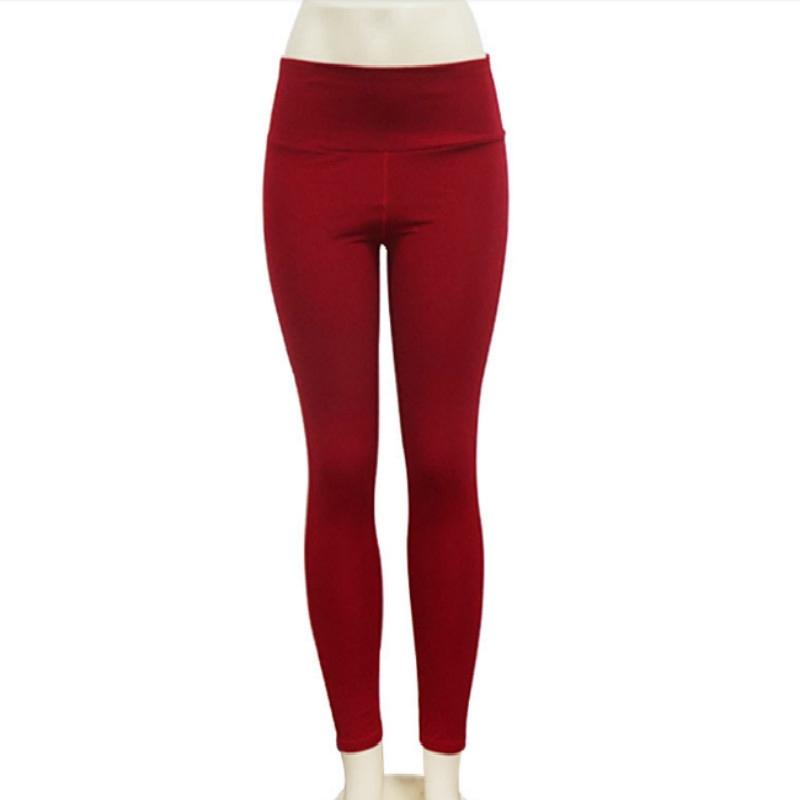 High Elastic Yoga Pants With Pockets For Women Stretch Leggings For Jogging Workout And Running Gym Tights For Women Size M - Blue