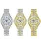 Diamond-inlaid Women Chain Watch - Elegant Jewelry - Gold