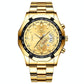 Waterproof Men Calendar Watch - Full Gold Gold Surface