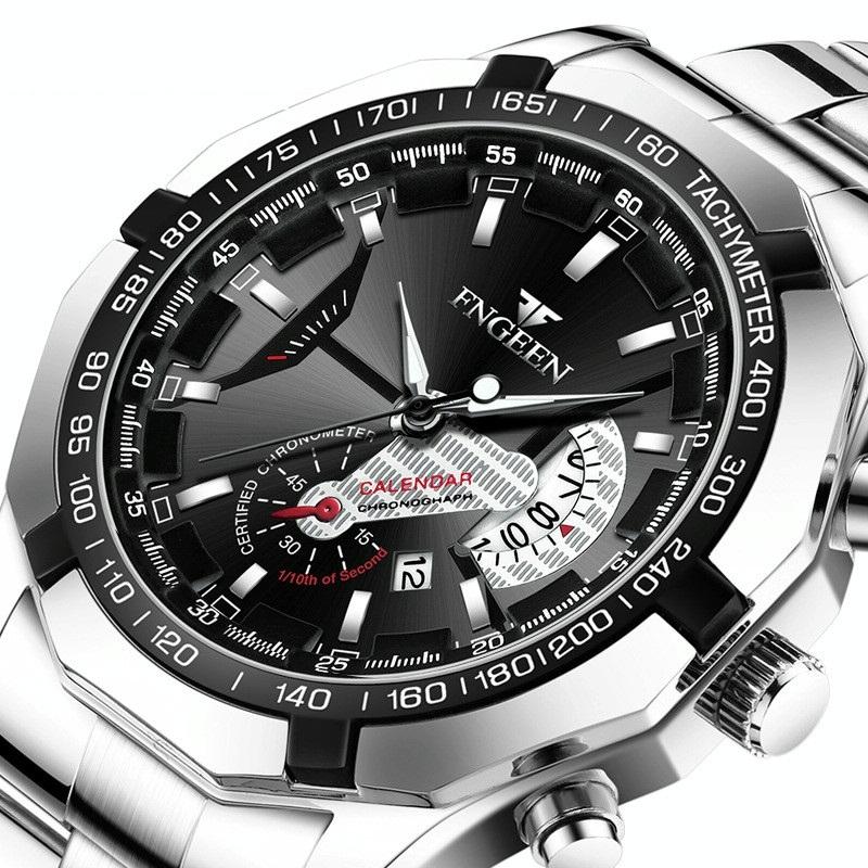 Waterproof Men Calendar Watch - Full Gold Gold Surface