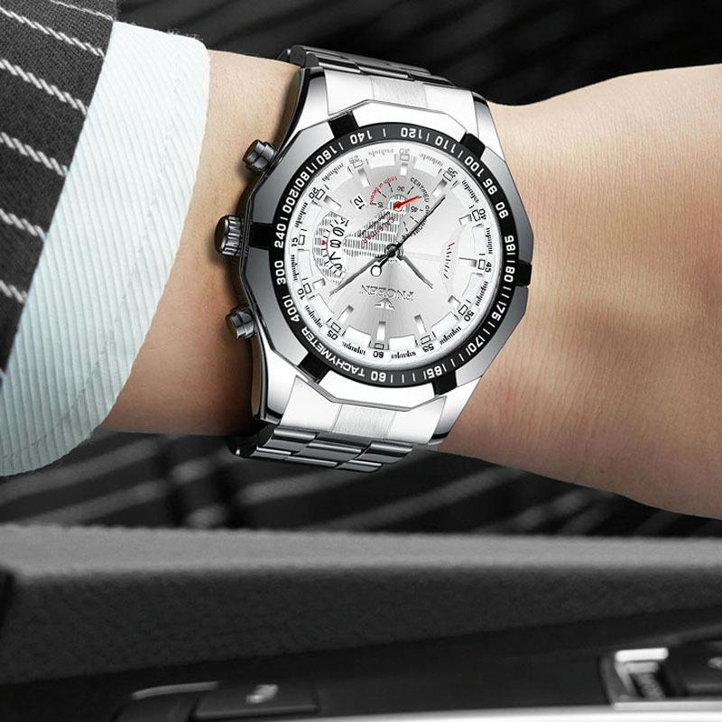 Waterproof Men Calendar Watch - Full Gold Gold Surface