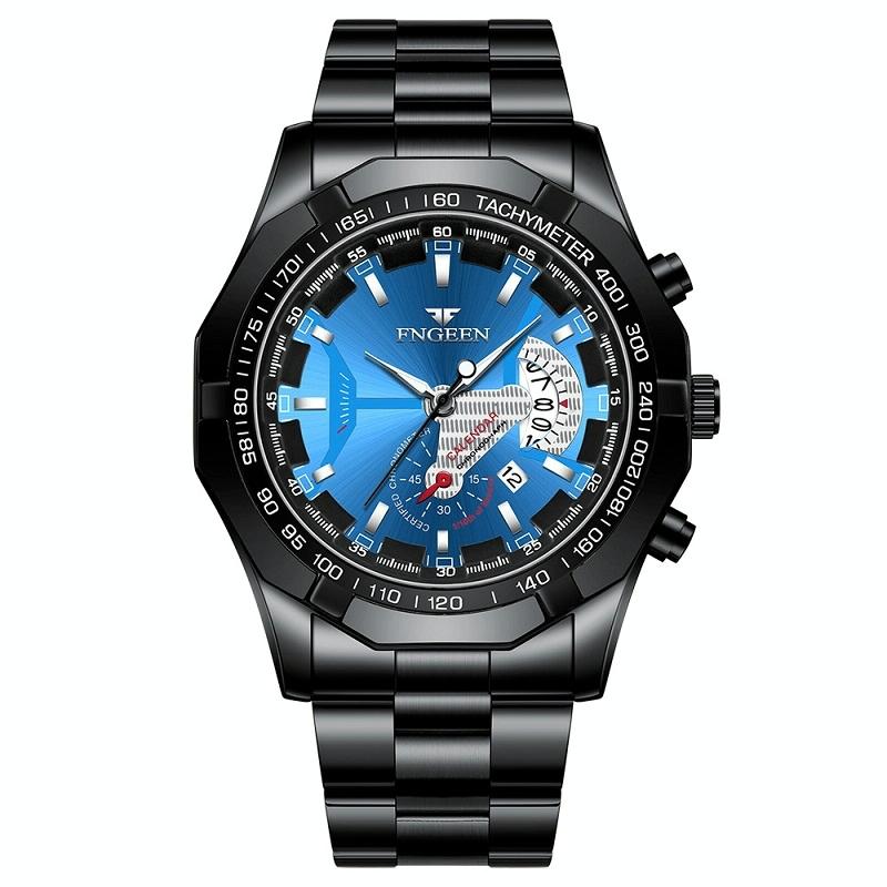 Waterproof Men Calendar Watch - Full Gold Gold Surface