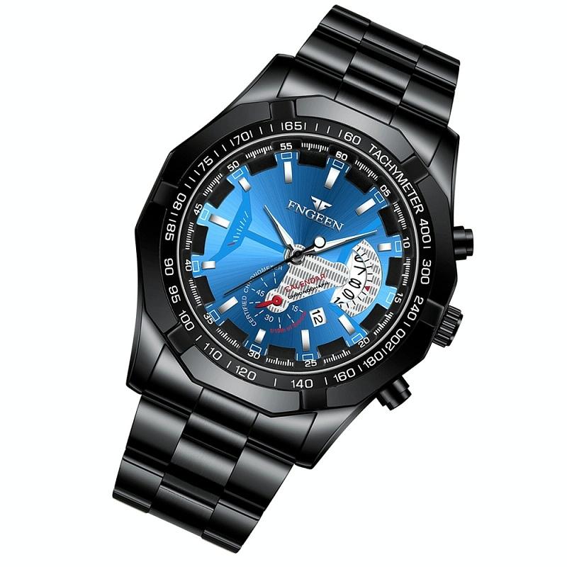 Waterproof Men Calendar Watch - Full Gold Gold Surface