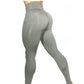 High Elastic Yoga Pants With Pockets For Women Stretch Leggings For Jogging Workout And Running Gym Tights For Women Size M - Gray