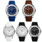 Waterproof Men Multifunctional Outdoor Watch - Black Belt White Noodles