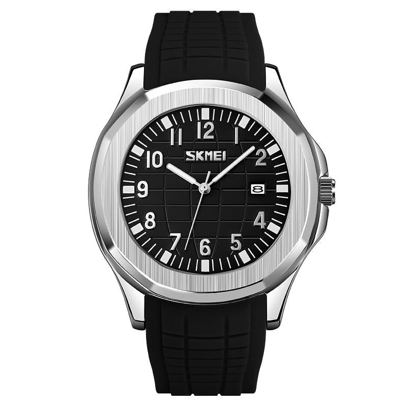 Waterproof Men Multifunctional Outdoor Watch - Black Belt White Noodles