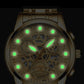 Waterproof Luminous Men Quartz Watch - Hollow Design - Gold And Gold Surface