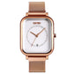 Unisex Magnetic Buckle Mesh Belt Quartz Watch - Silver Blue