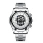 Waterproof Luminous Skeleton Watch - 30m - Full Gold Black Gold Nail