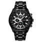 Stainless Steel Men Analog Sport Watch - 8023 - White Case Black Face