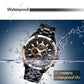 Stainless Steel Men Analog Sport Watch - 8023 - White Case Black Face