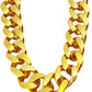 Adjustable Big Links Plastic Gold Color Chain Necklace Chunky Choker Party Costume Pimp