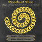 Adjustable Big Links Plastic Gold Color Chain Necklace Chunky Choker Party Costume Pimp