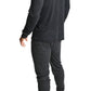 2pcs Set Mens Merino Wool Blend Long Sleeve Thermal Top & Long Johns Pants Underwear - Black - L