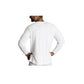 Mens Merino Wool Blend Long Sleeve Thermal Top Underwear Thermals Base Layer - Beige - M