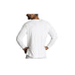 Mens Merino Wool Blend Long Sleeve Thermal Top Underwear Thermals Base Layer - Beige - 3XL