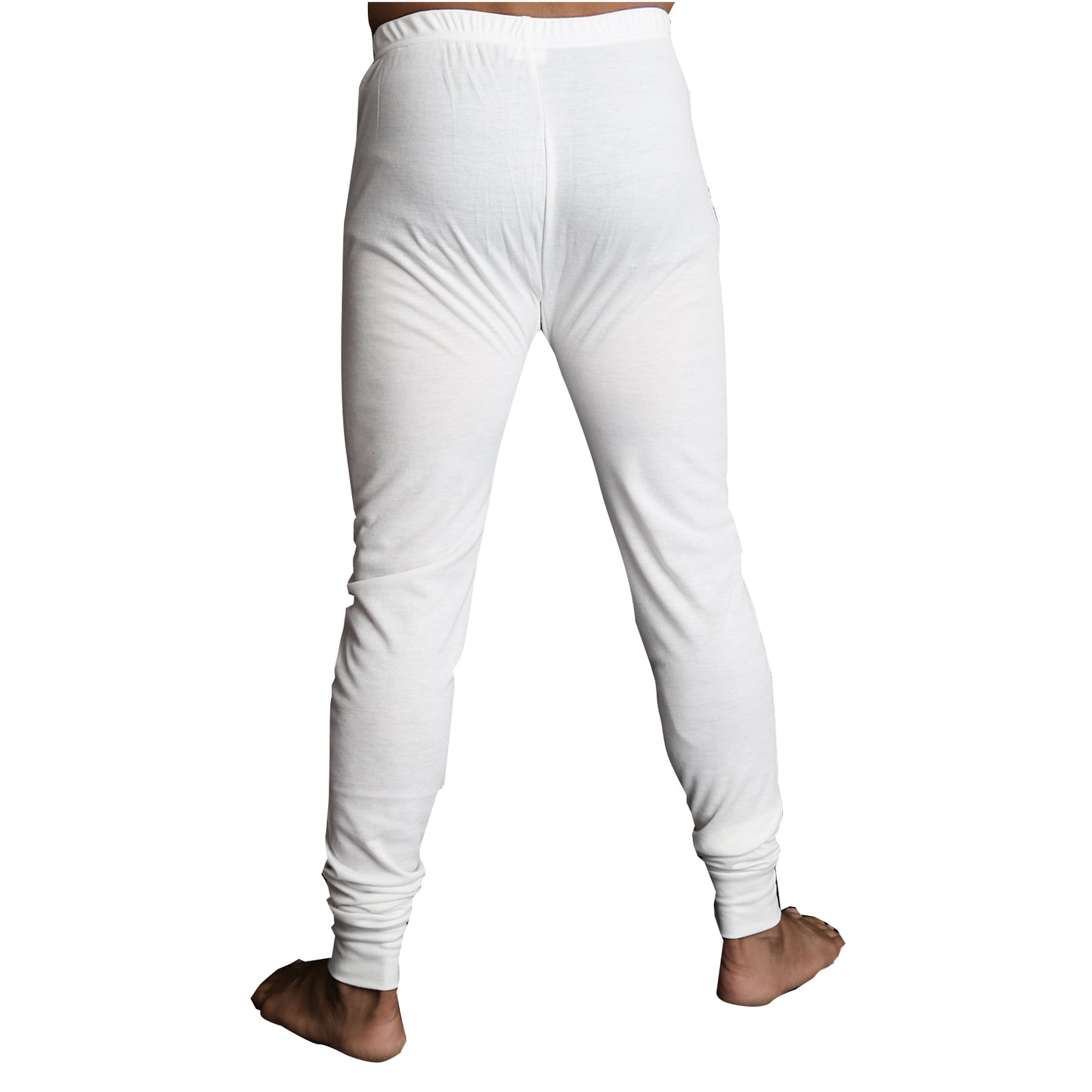 Mens Merino Wool Blend Long John Thermal Pants Underwear Thermals Warm Winter - Beige - S