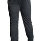Mens Merino Wool Blend Long John Thermal Pants Underwear Thermals Warm Winter - Black - L