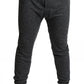 Mens Merino Wool Blend Long John Thermal Pants Underwear Thermals Warm Winter - Black - XXL