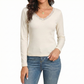 Womens Thermal Cotton Long Sleeve Spencer Tops Long Sleeve Underwear in Beige - 18-20