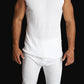 Mens THERMAL Merino Wool Blend Singlet Top Sleeveless Warm Underwear - Natural - Small