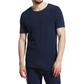 Mens Thermal Short Sleeve Top Microfleece Baselayer Underwear T Shirt - Navy - L
