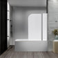 180° Pivot Door 6mm Safety Glass Bath Shower Screen 1000x1400mm By Della Francesca