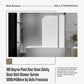 180° Pivot Door 6mm Safety Glass Bath Shower Screen 1000x1400mm By Della Francesca