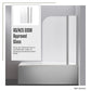 180° Pivot Door 6mm Safety Glass Bath Shower Screen 1000x1400mm By Della Francesca