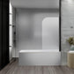 180° Pivot Door 6mm Safety Glass Bath Shower Screen 800x1400mm By Della Francesca