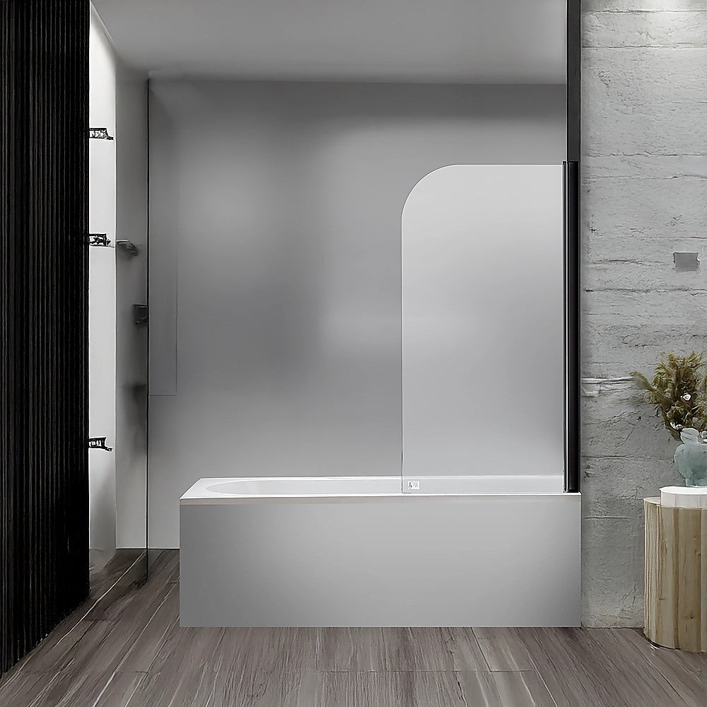 180° Pivot Door 6mm Safety Glass Bath Shower Screen 800x1400mm By Della Francesca