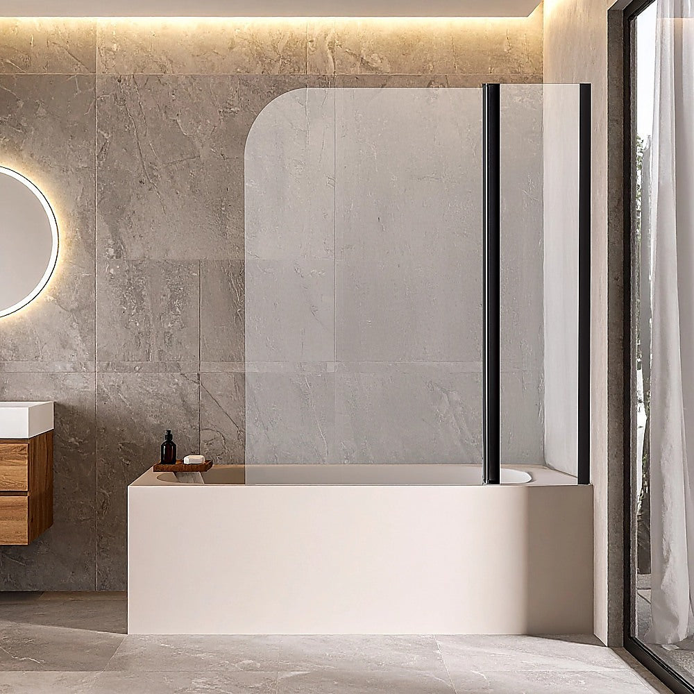 180° Pivot Door 6mm Safety Glass Bath Shower Screen 1200x1400mm By Della Francesca