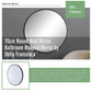 70cm Round Wall Mirror Bathroom Makeup Mirror by Della Francesca